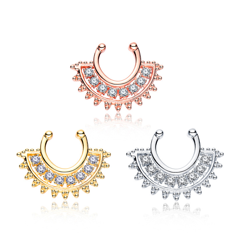 Body Jewelry Types - 1PCS U-type Fake Septum Clicker Non