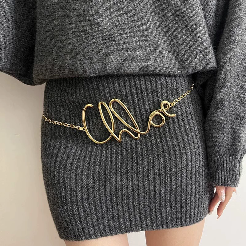 Body Jewelry Chains - 2025 New Retro Gold Letter Waist