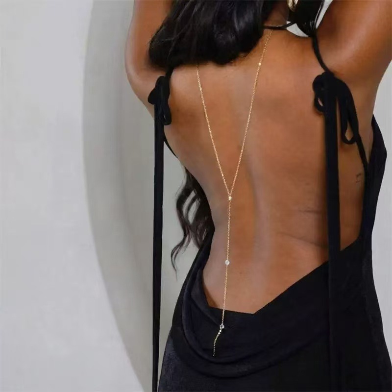 Body Jewelry Luxury - European and American cross-border back chain