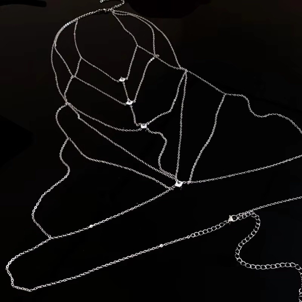 Body Jewelry Luxury - Body Jewelry Glitter Rhinestone Bust Chain