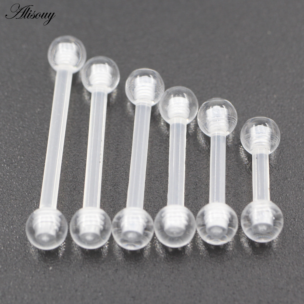 Industrial Barbell Long - 2PCS Transparent Acrylic UV Ball Dumbbell