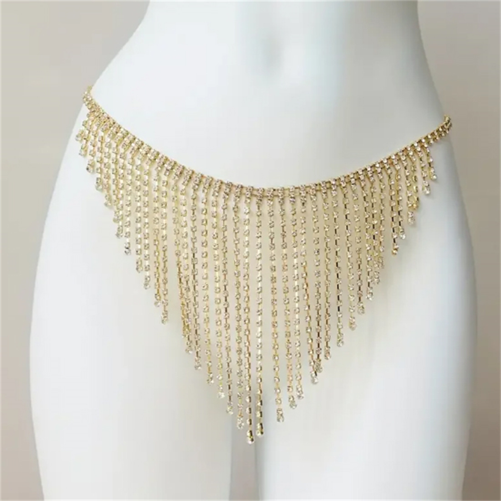 Body Jewelry Luxury - Sexy Crystal Tassel Thong Shorts Chain