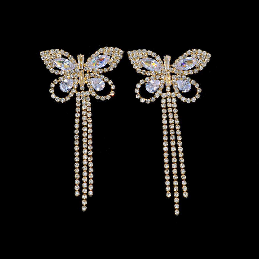 Sexy Rhinestone Butterfly Tass - Body Jewelry Nipple Chain incelemesi ve fiyatı