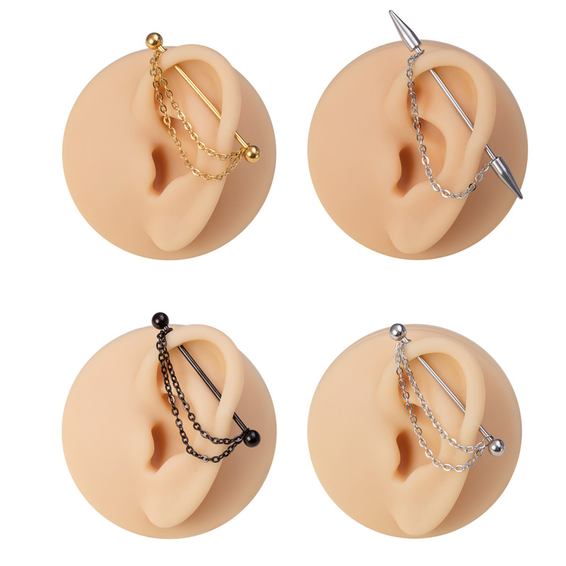 1pc Industrial Piercing Barbel - Industrial Barbell Long incelemesi ve fiyatı