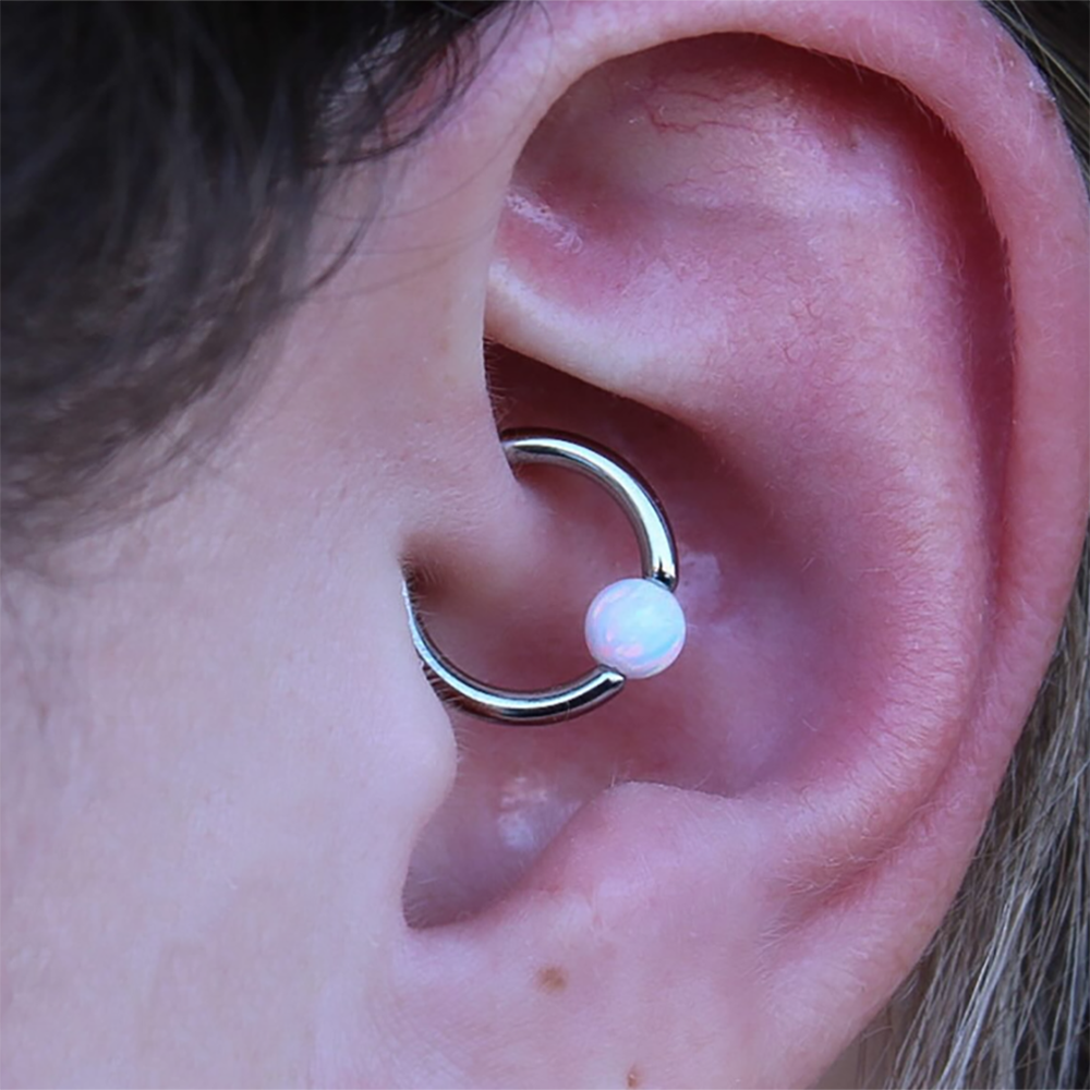 1PC Stainless Steel Opal Ball  - Body Jewelry Industrial incelemesi ve fiyatı