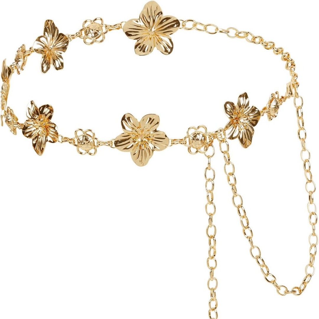 Flower Charm Waist Chain for W - Body Jewelry Chains incelemesi ve fiyatı