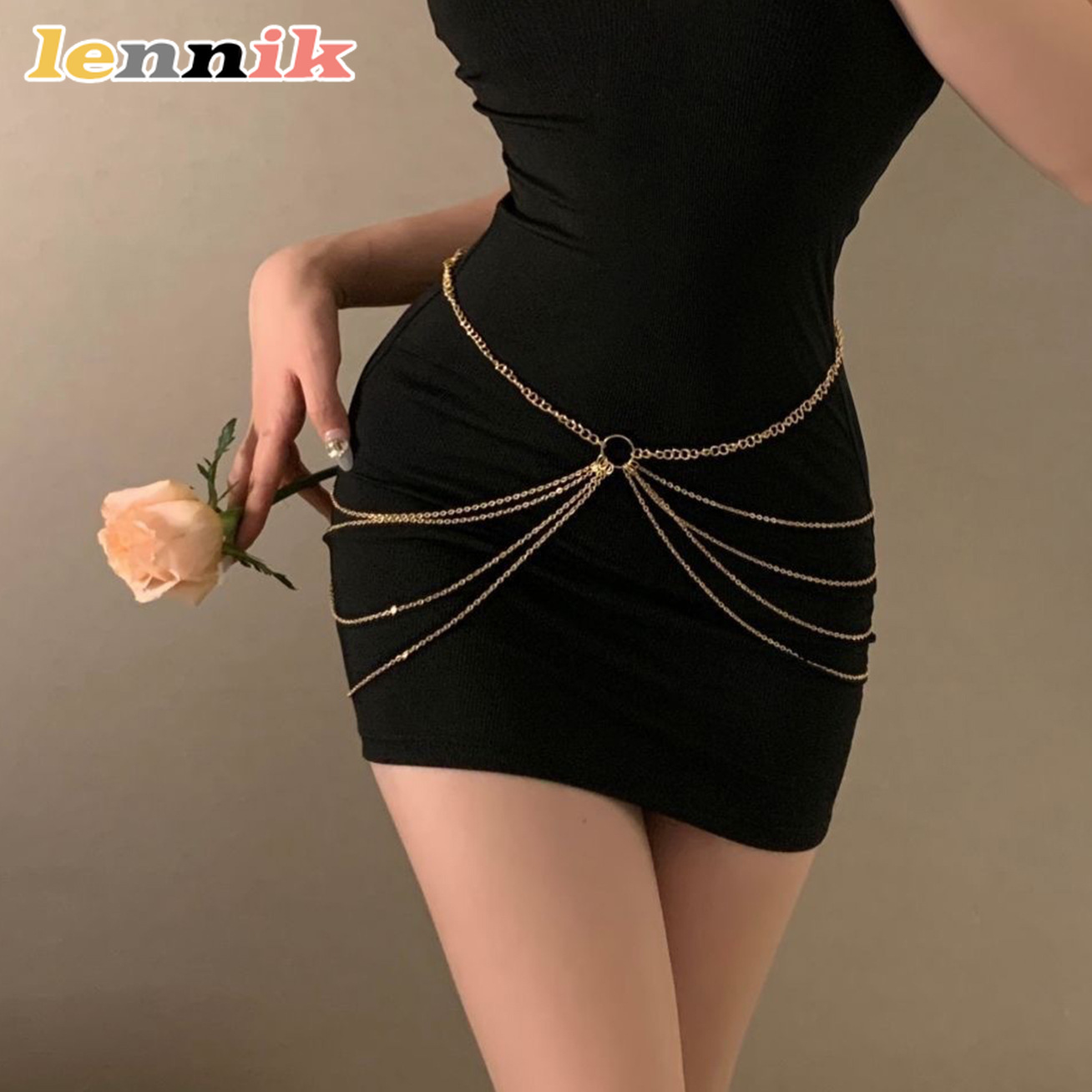 LENNIK Tassel Metal Multi-Laye - Body Jewelry Online incelemesi ve fiyatı