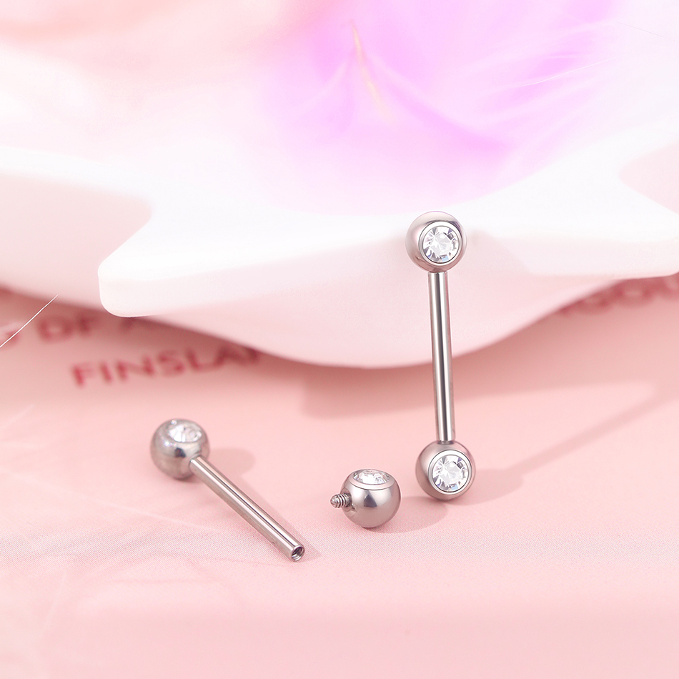 1/5PCS Titanium Internally Thr - Body Jewelry Barbell incelemesi ve fiyatı