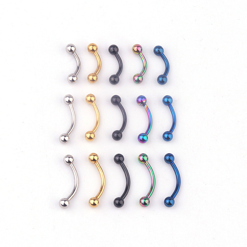 5pcs/lot 16G 316L Stainless St - Body Jewelry Barbell incelemesi ve fiyatı