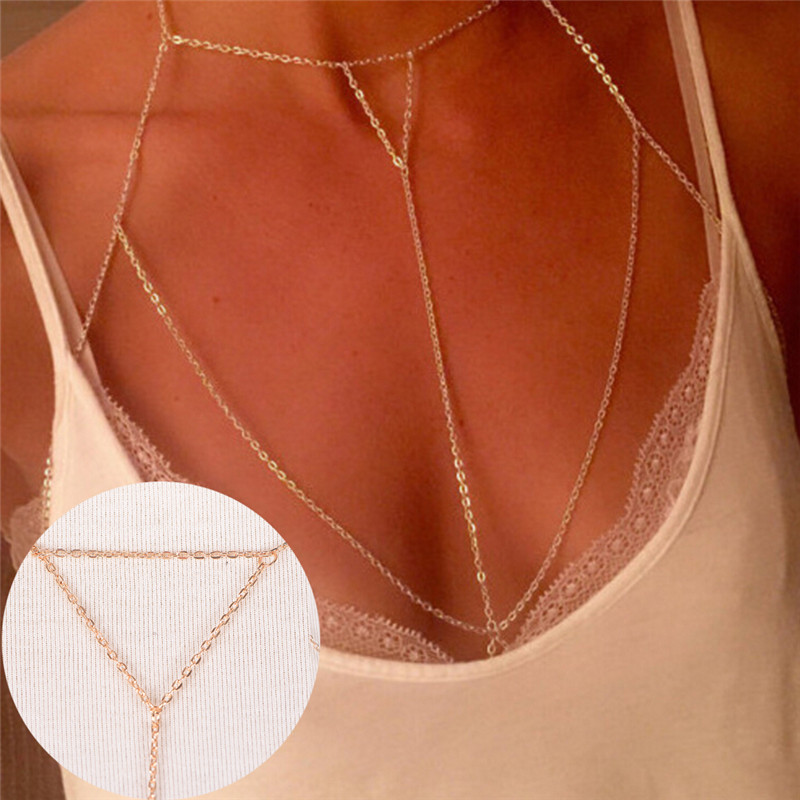 Gold Silver Fashion Link Chain - Body Jewelry Harness incelemesi ve fiyatı