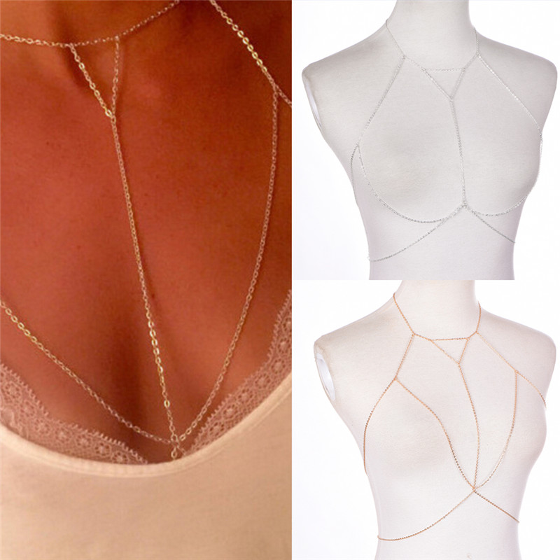 Gold Silver Fashion Link Chain - Body Jewelry Harness incelemesi ve fiyatı