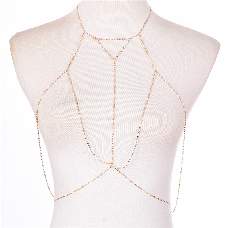 Gold Silver Fashion Link Chain - Body Jewelry Harness incelemesi ve fiyatı