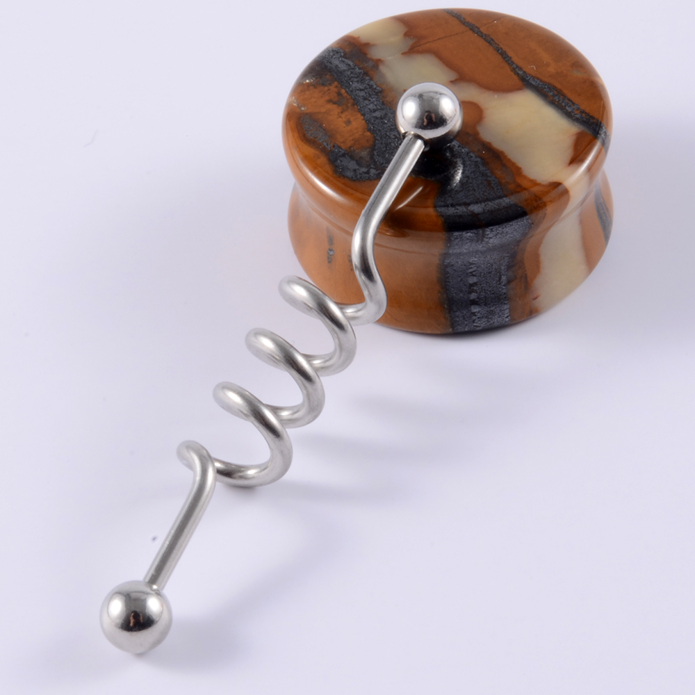 1Pcs Surgical Steel Snake Indu - Body Jewelry Industrial incelemesi ve fiyatı