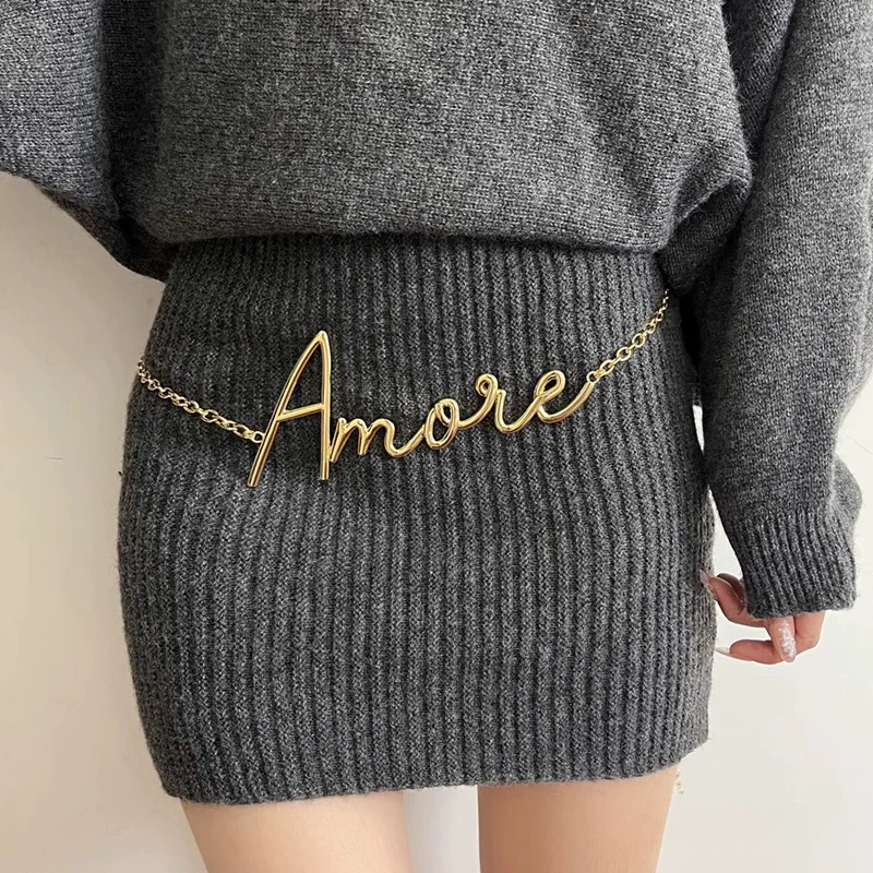 2025 New Retro Gold Letter Wai - Body Jewelry Chains incelemesi ve fiyatı