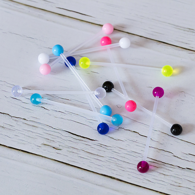 10-50pcs Acrylic Cartilage Ear - Industrial Barbell Long incelemesi ve fiyatı