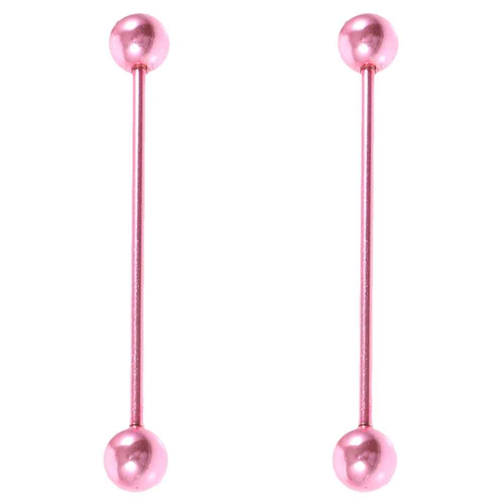 2Pcs Ear Cartilage Needle Stai - Industrial Barbell Long incelemesi ve fiyatı