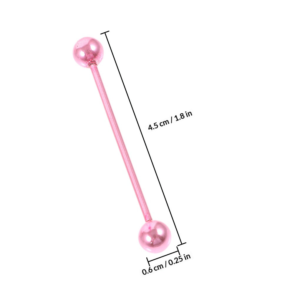 2Pcs Ear Cartilage Needle Stai - Industrial Barbell Long incelemesi ve fiyatı