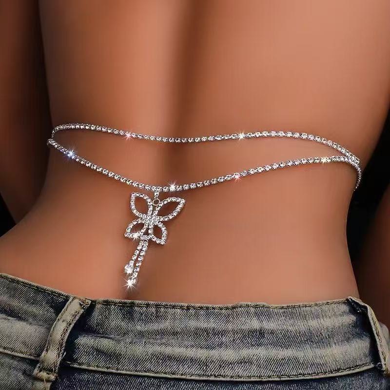 Luxury Rhinestone Double Chain - Body Jewelry Luxury incelemesi ve fiyatı