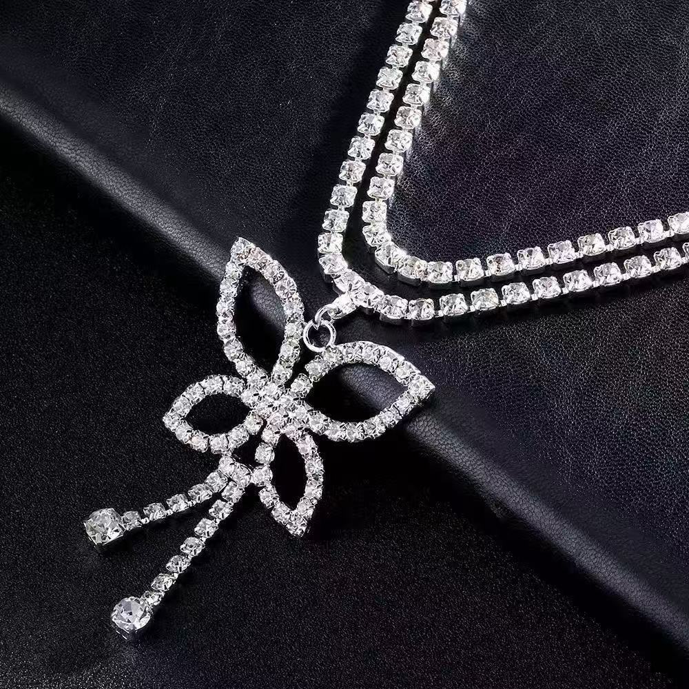 Luxury Rhinestone Double Chain - Body Jewelry Luxury incelemesi ve fiyatı