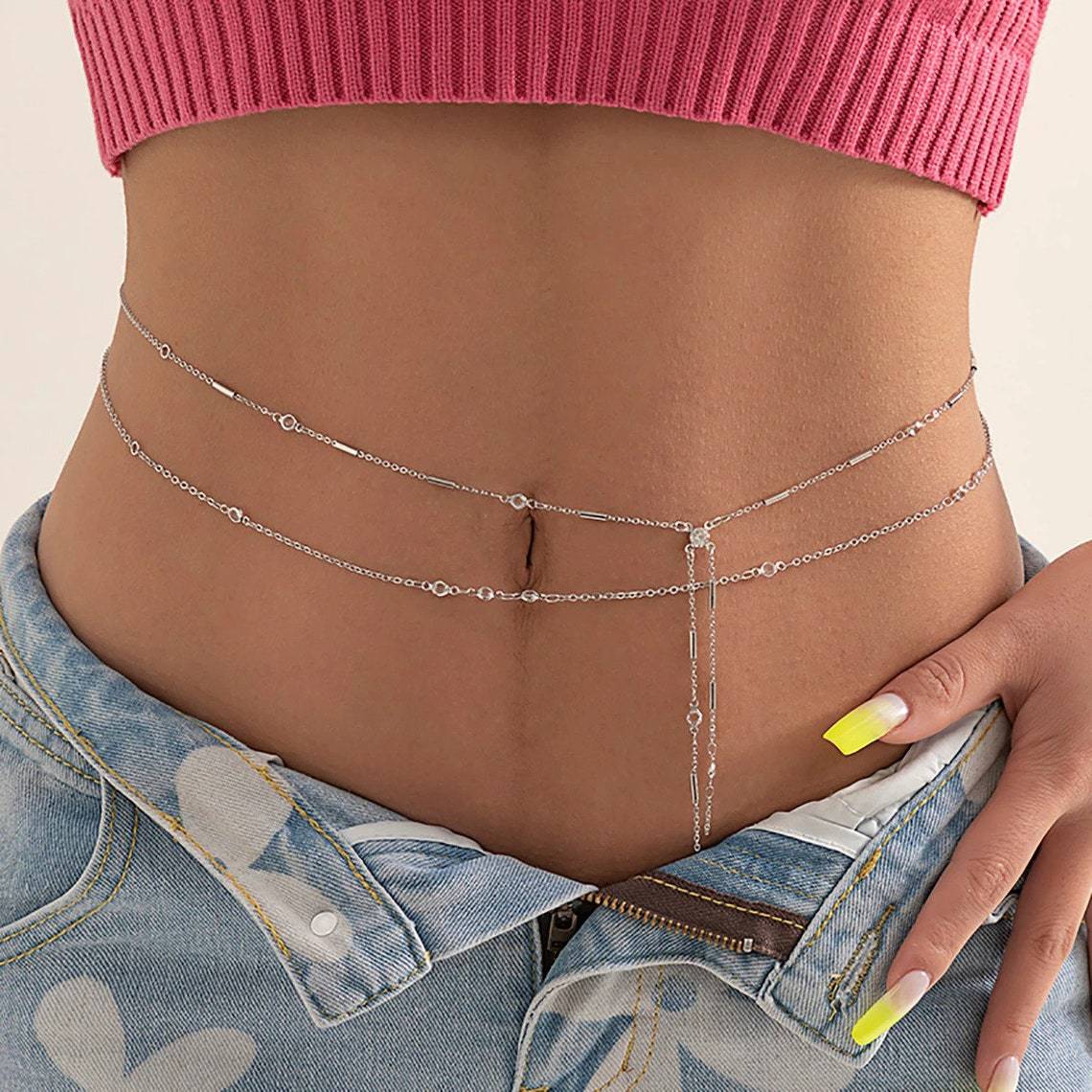 Double Layers Tassel Belly Cha - Body Jewelry Online incelemesi ve fiyatı
