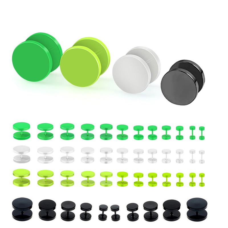 2pcs 3-14mm Baking Paint Stain - Body Jewelry Barbell incelemesi ve fiyatı