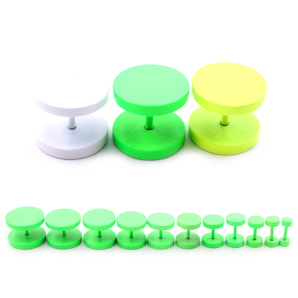 2pcs 3-14mm Baking Paint Stain - Body Jewelry Barbell incelemesi ve fiyatı