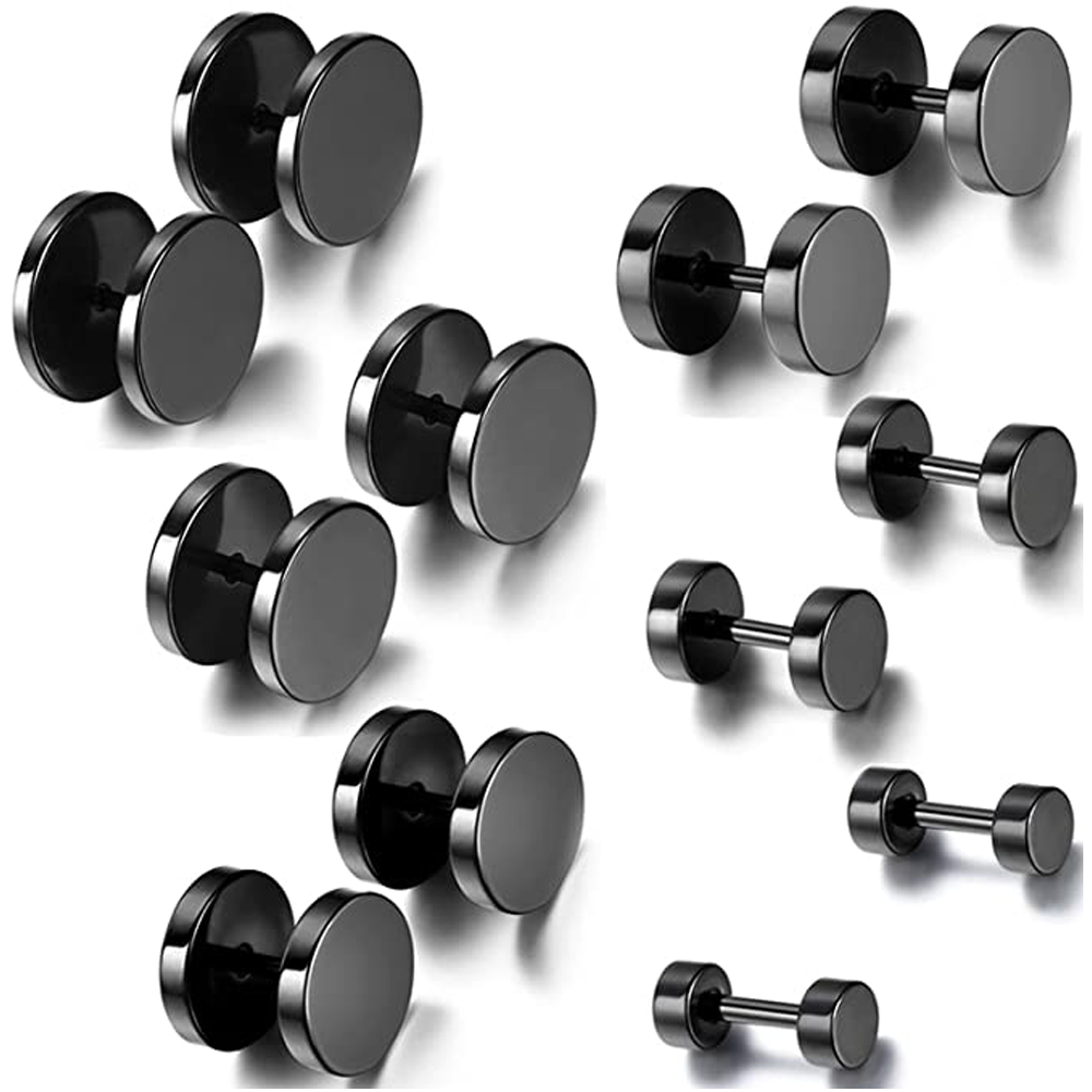 2pcs 3-14mm Baking Paint Stain - Body Jewelry Barbell incelemesi ve fiyatı
