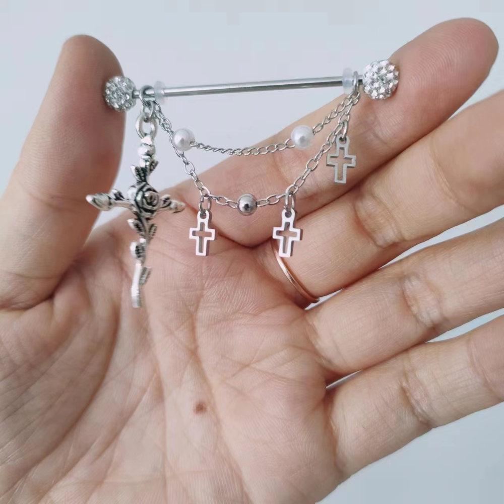1PC Industrial Scaffold Barbel - Body Jewelry Industrial incelemesi ve fiyatı