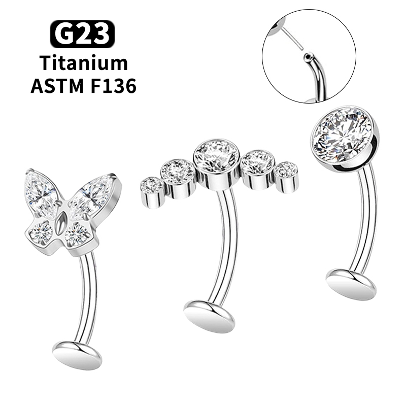 14G G23 Titanium Curved Belly  - Body Jewelry Types incelemesi ve fiyatı