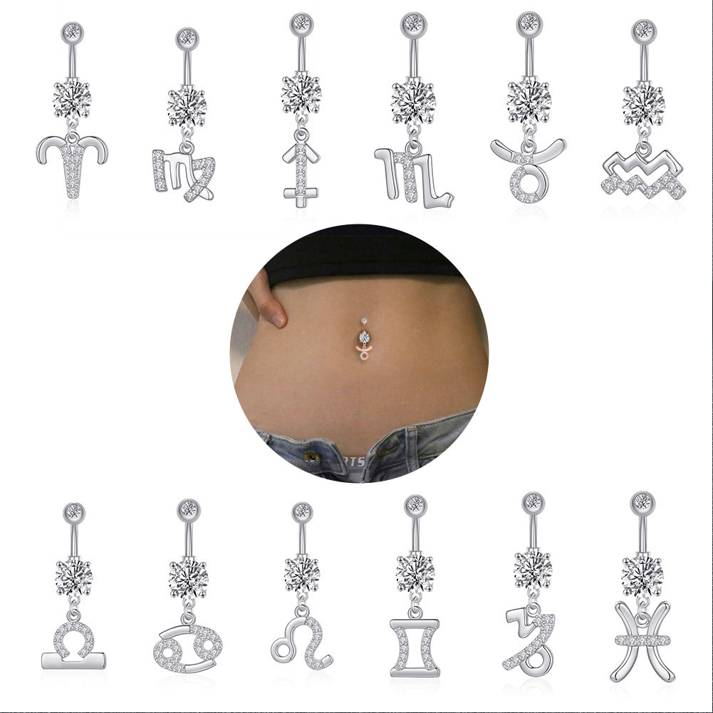 12 Constellation Series Navel  - Body Jewelry Barbell incelemesi ve fiyatı