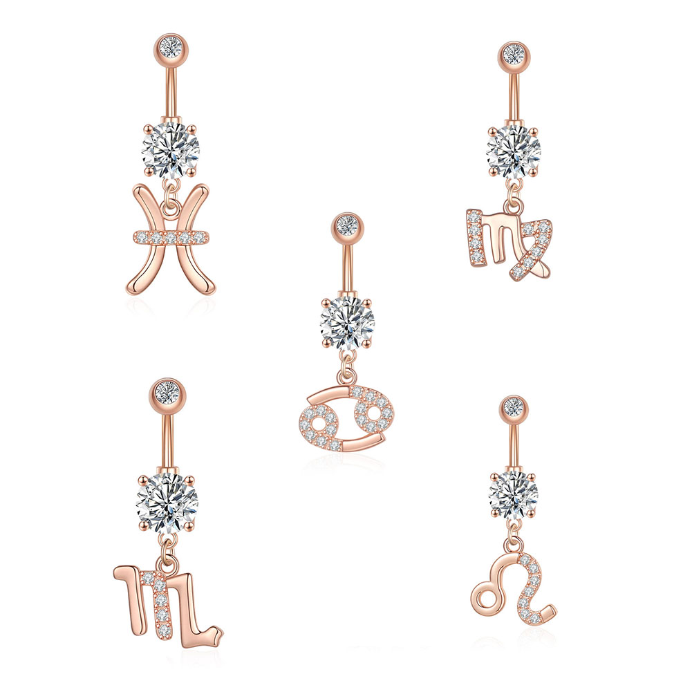 12 Constellation Series Navel  - Body Jewelry Barbell incelemesi ve fiyatı