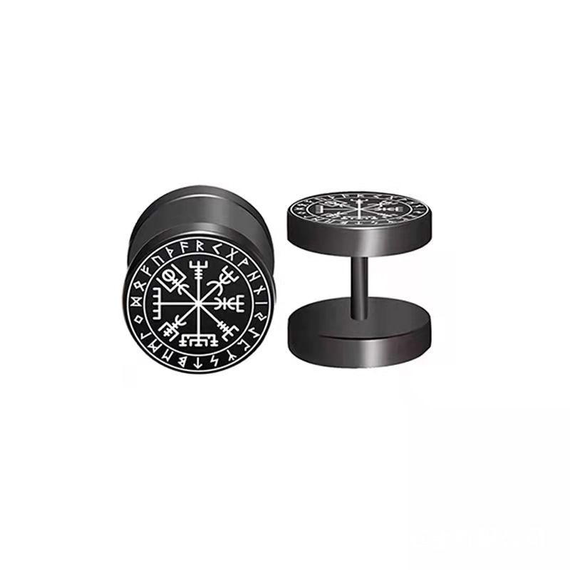 1Pair Viking Barbell Stud Earr - Body Jewelry Barbell incelemesi ve fiyatı