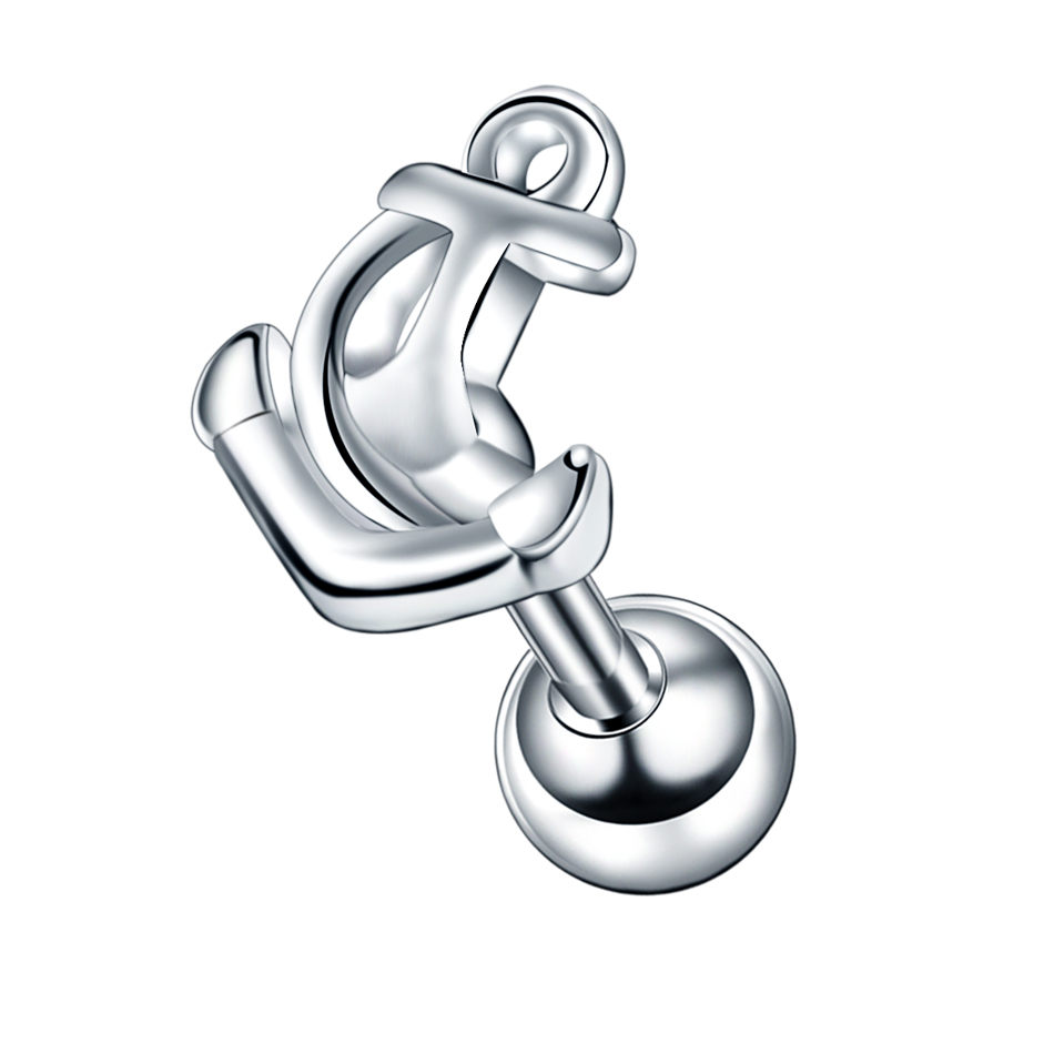 1Pc Steel Ear Cartilage Stud H - Body Jewelry Barbell incelemesi ve fiyatı