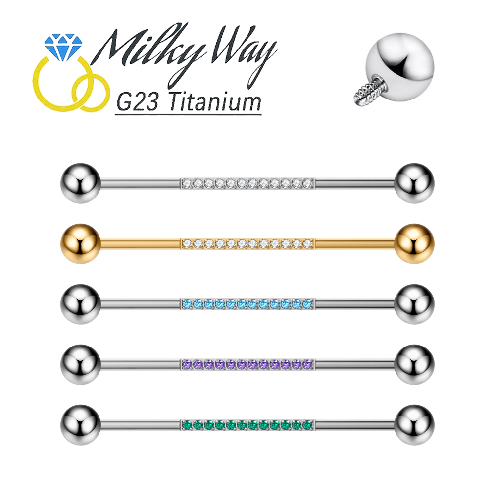 G23 Titanium Body Piercing Jew - Industrial Barbell Long incelemesi ve fiyatı