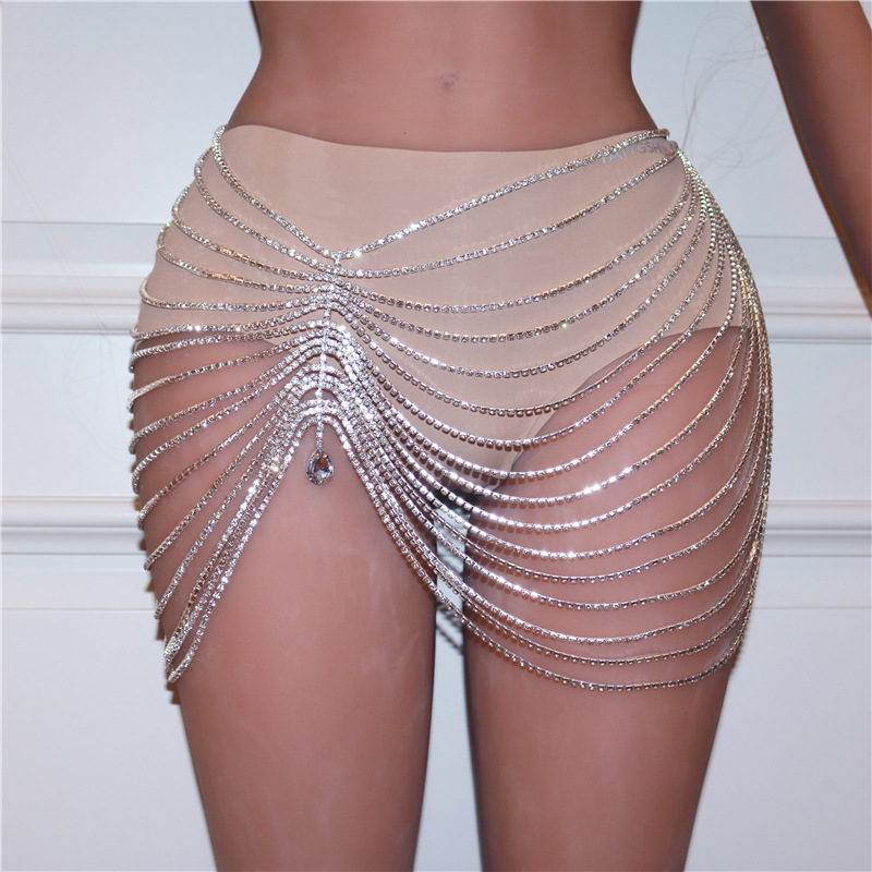 1PCS Sexy Shiny Tassel Crystal - Body Jewelry Harness incelemesi ve fiyatı