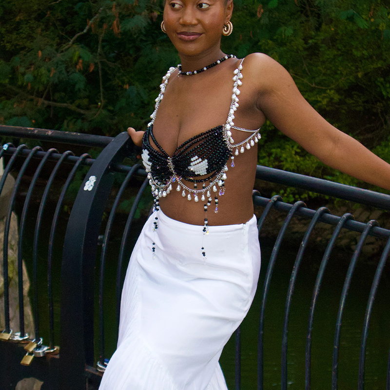 Handmade Female Crystal Body C - Body Jewelry Nipple Chain incelemesi ve fiyatı