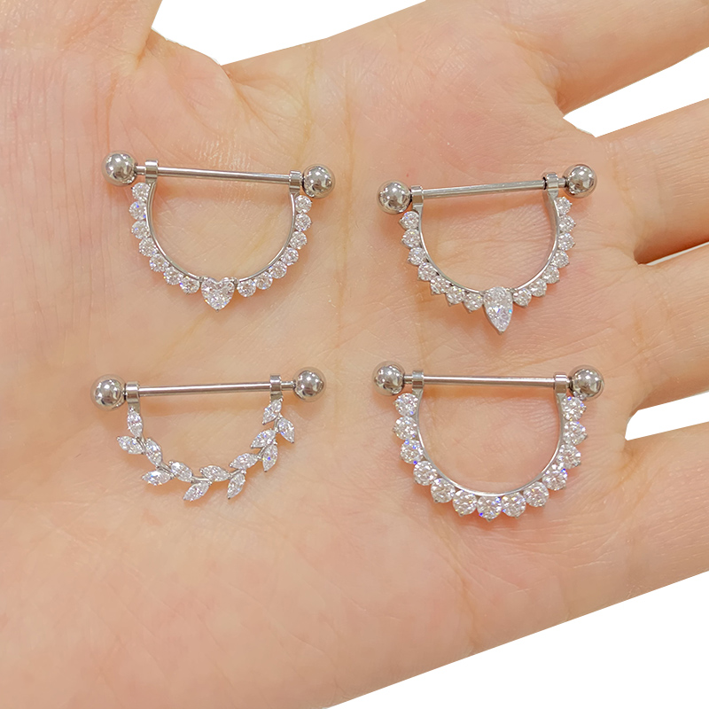 ASTM F136 Titanium PIERC CZ Pa - Body Jewelry Types incelemesi ve fiyatı