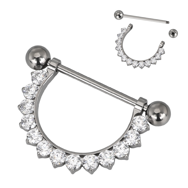ASTM F136 Titanium PIERC CZ Pa - Body Jewelry Types incelemesi ve fiyatı