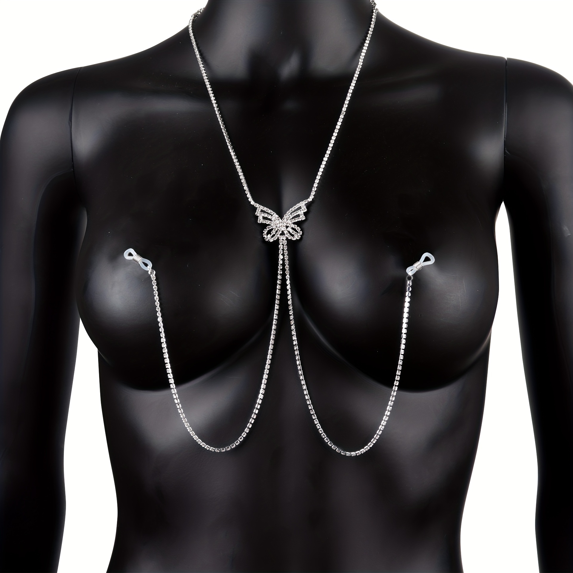 1 pc Tassel Butterfly Nipple C - Body Jewelry Nipple Chain incelemesi ve fiyatı