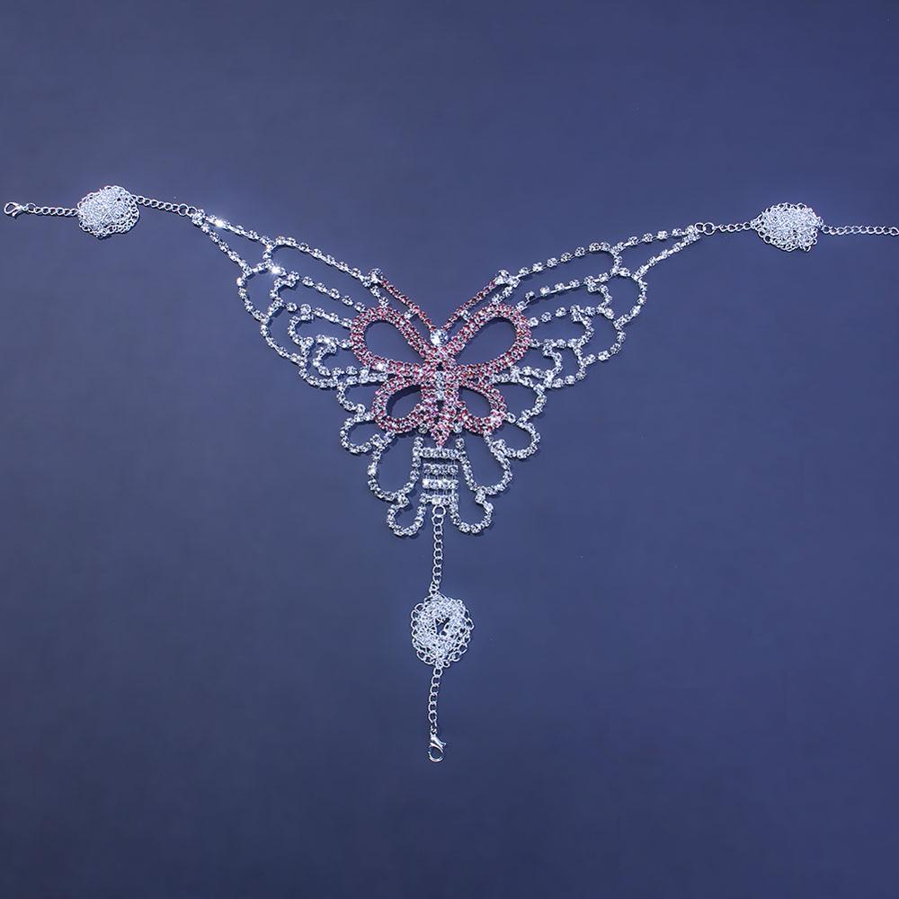 Sexy Butterfly Rhinestone Chai - Body Jewelry Harness incelemesi ve fiyatı