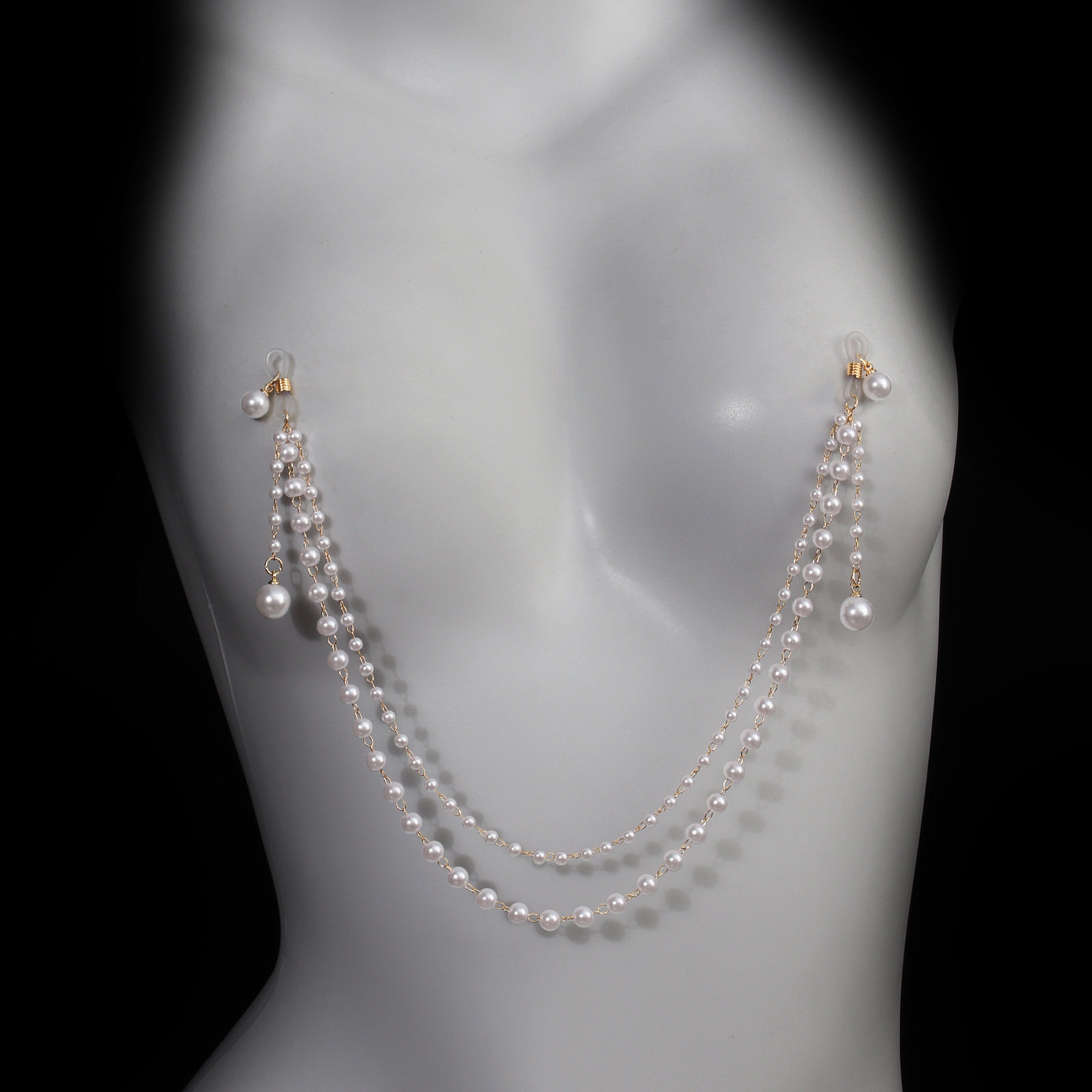 Sexy Non Piercing Pearl Nipple - Body Jewelry Nipple Chain incelemesi ve fiyatı