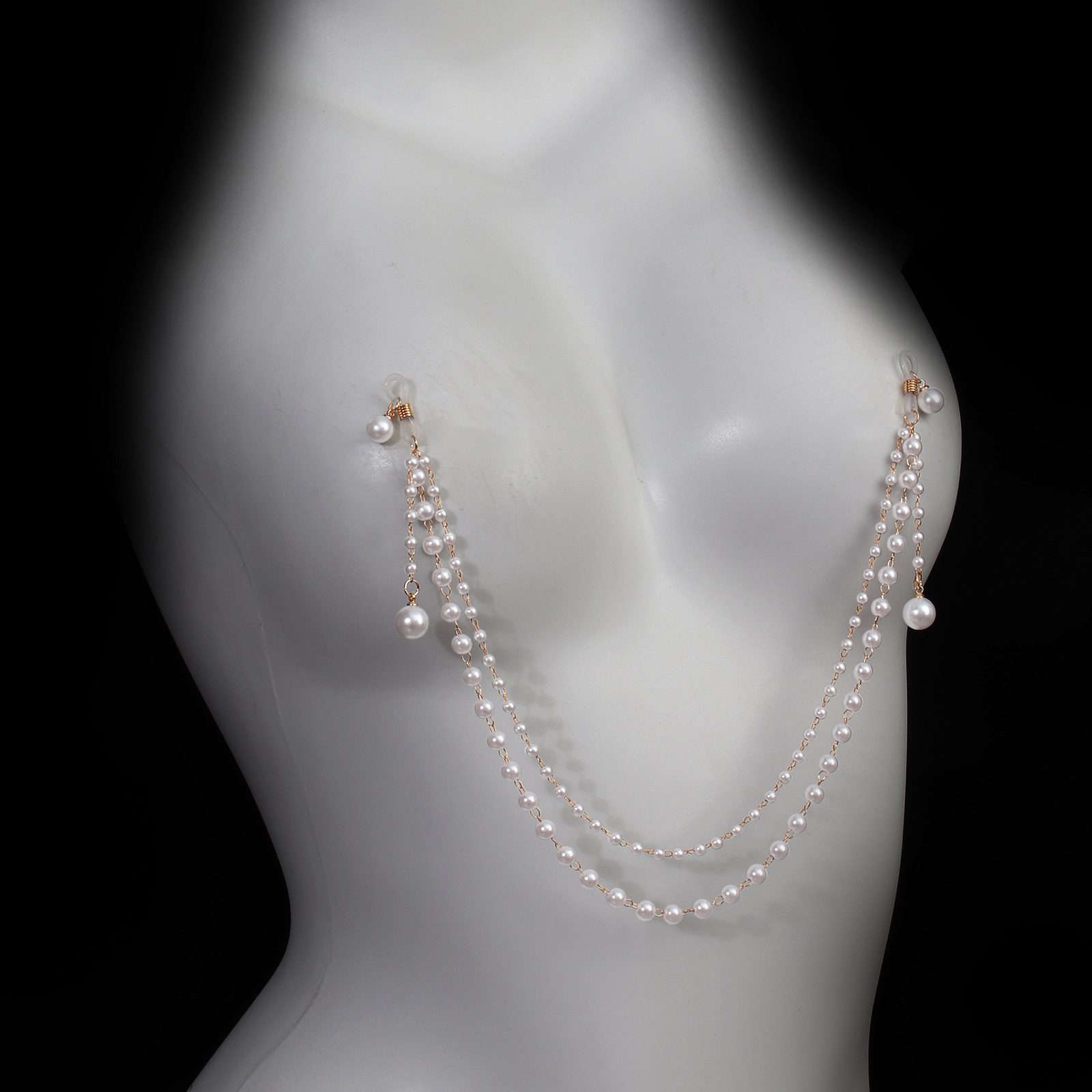 Sexy Non Piercing Pearl Nipple - Body Jewelry Nipple Chain incelemesi ve fiyatı