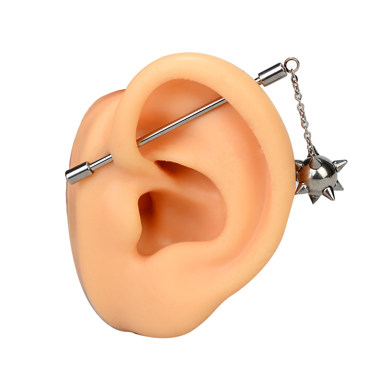 1PC Surgical Steel Sparkly Ind - Body Jewelry Industrial incelemesi ve fiyatı