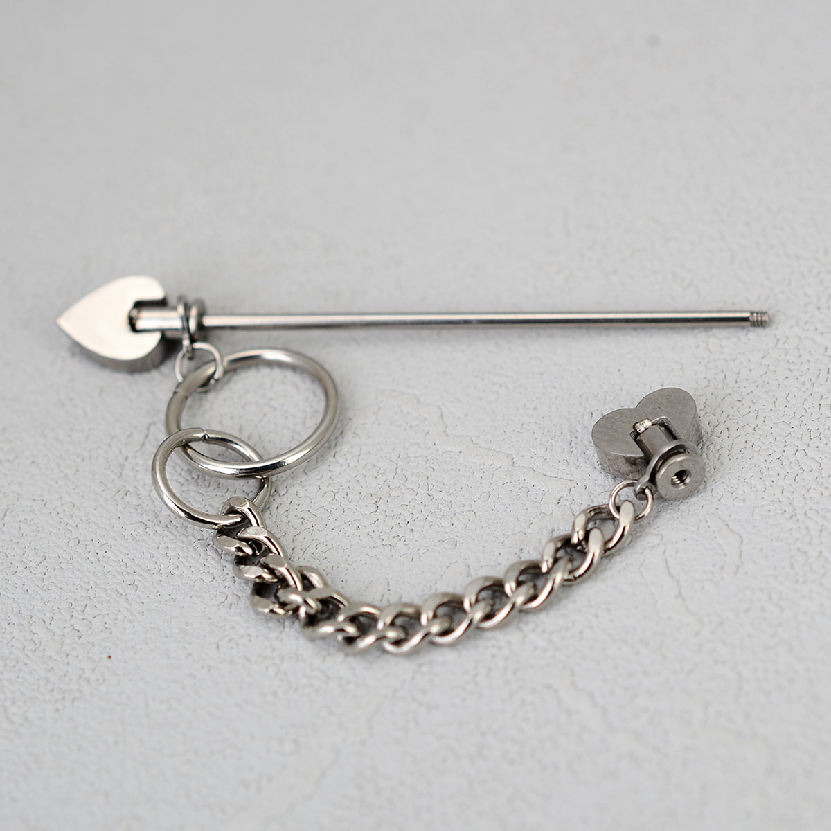 1PC Surgical Steel Sparkly Ind - Body Jewelry Industrial incelemesi ve fiyatı
