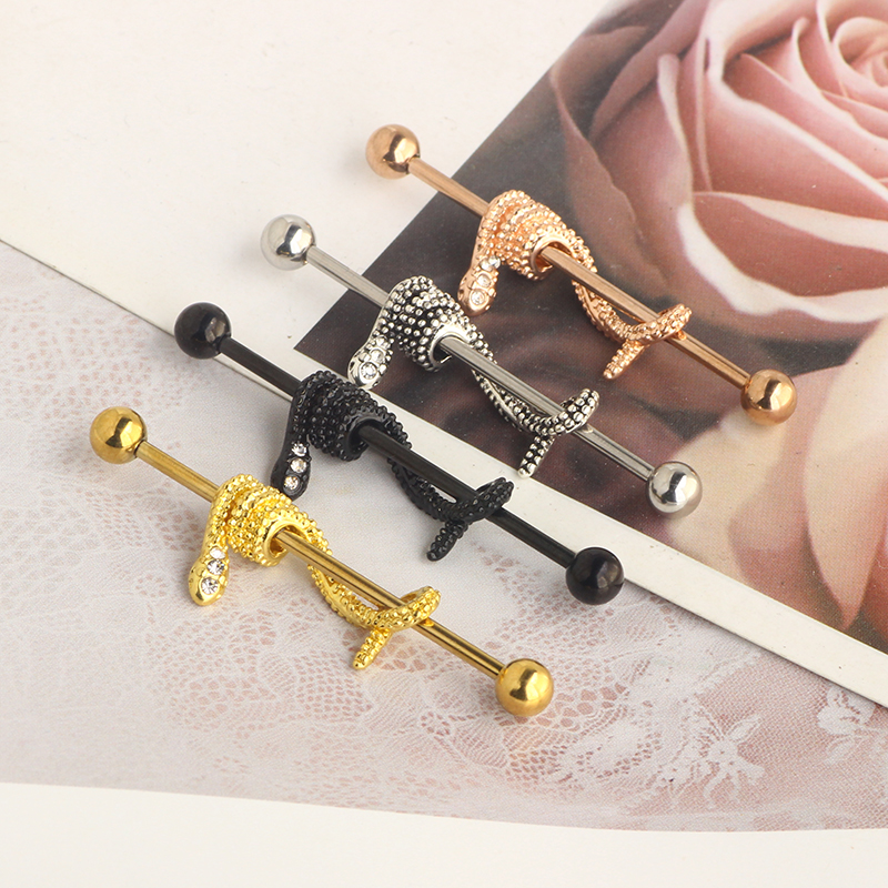 Crystal Snake Industrial Earri - Industrial Barbell Long incelemesi ve fiyatı