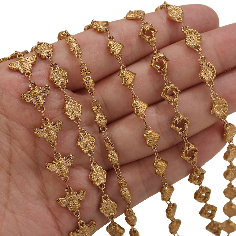 1M PVD Gold Stainless Steel He - Body Jewelry Chains incelemesi ve fiyatı