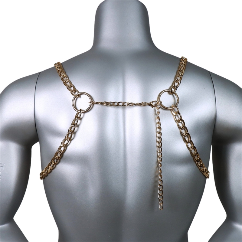 Men's Sexy Metal Body Chest Ch - Body Jewelry Harness incelemesi ve fiyatı