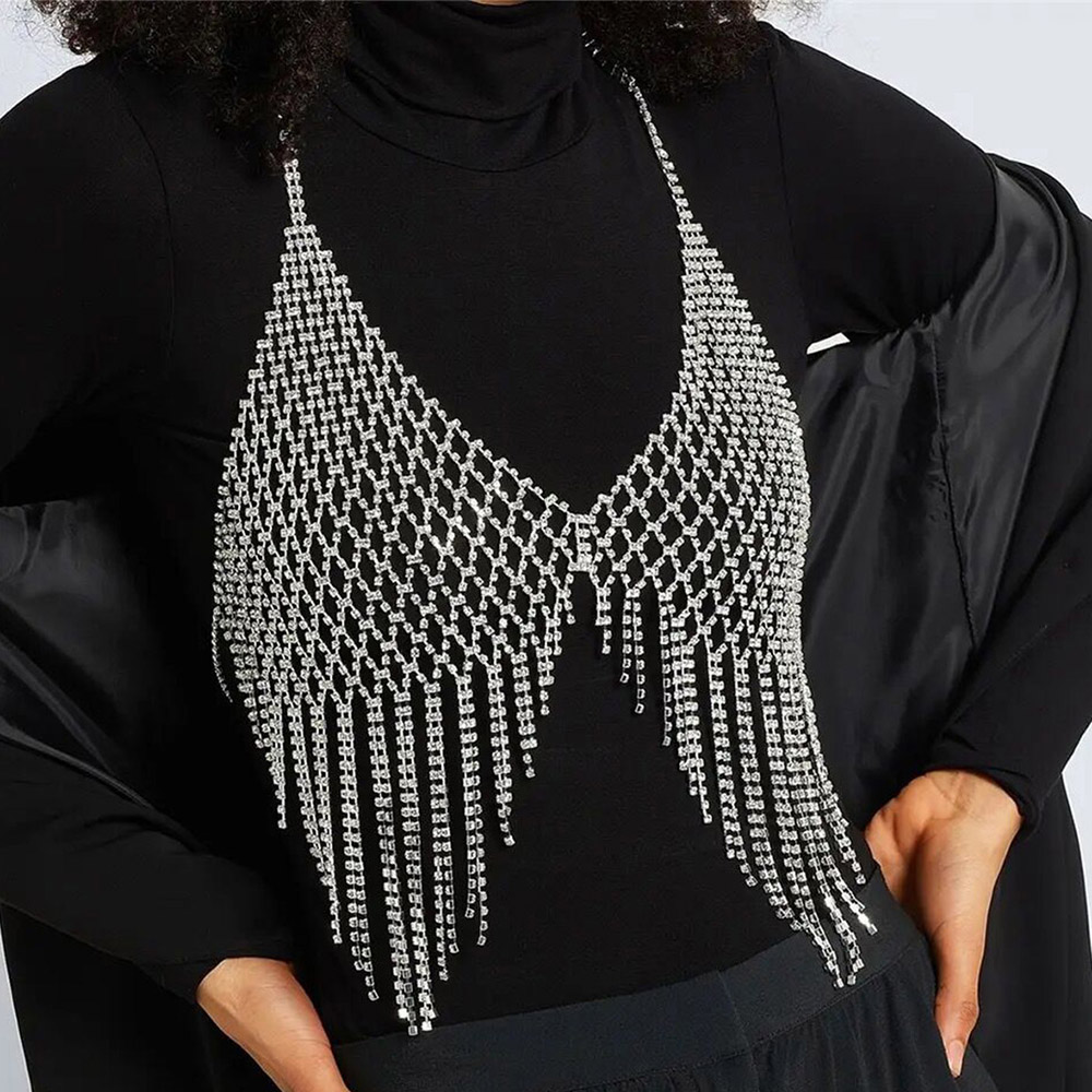 CUIER Hot Sale Full Rhinestone - Body Jewelry Harness incelemesi ve fiyatı