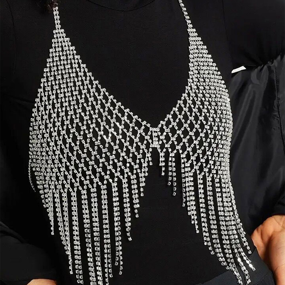 CUIER Hot Sale Full Rhinestone - Body Jewelry Harness incelemesi ve fiyatı
