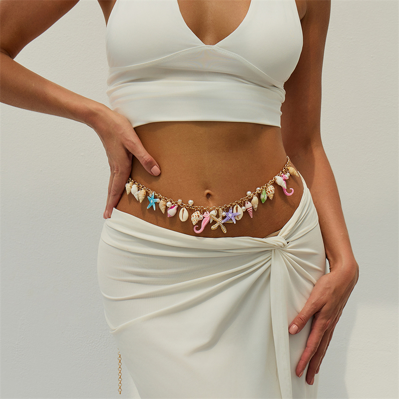 Boho Starfish Shell Pendant Wa - Body Jewelry Online incelemesi ve fiyatı